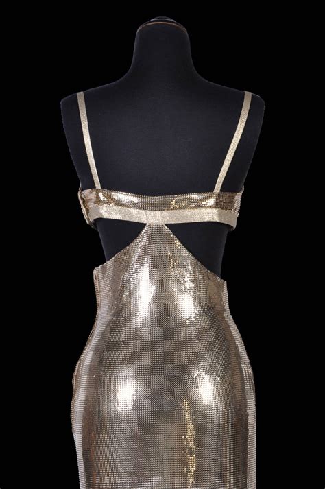 janice dickinson versace metal dress|Versace Metal Dress .